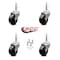 Service Caster 2 Inch Soft Rubber Wheel 5/16 Grip Neck Stem Caster, 4PK SCC-GN05S210-SRS-4 - alternate 2